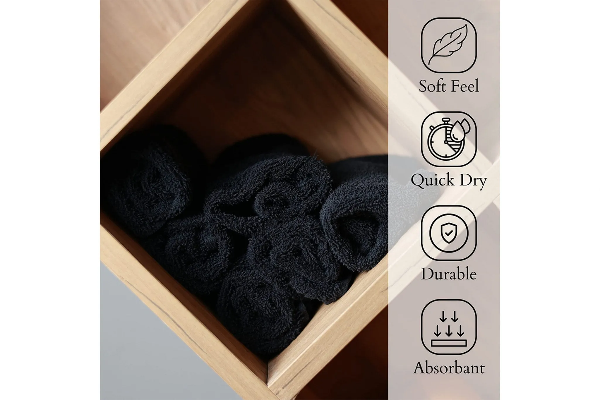 10 Dozen Cotton Large Hand Towels ( 120-Pack,16"x30" ) -Multipurpose Use for Bath, Hand