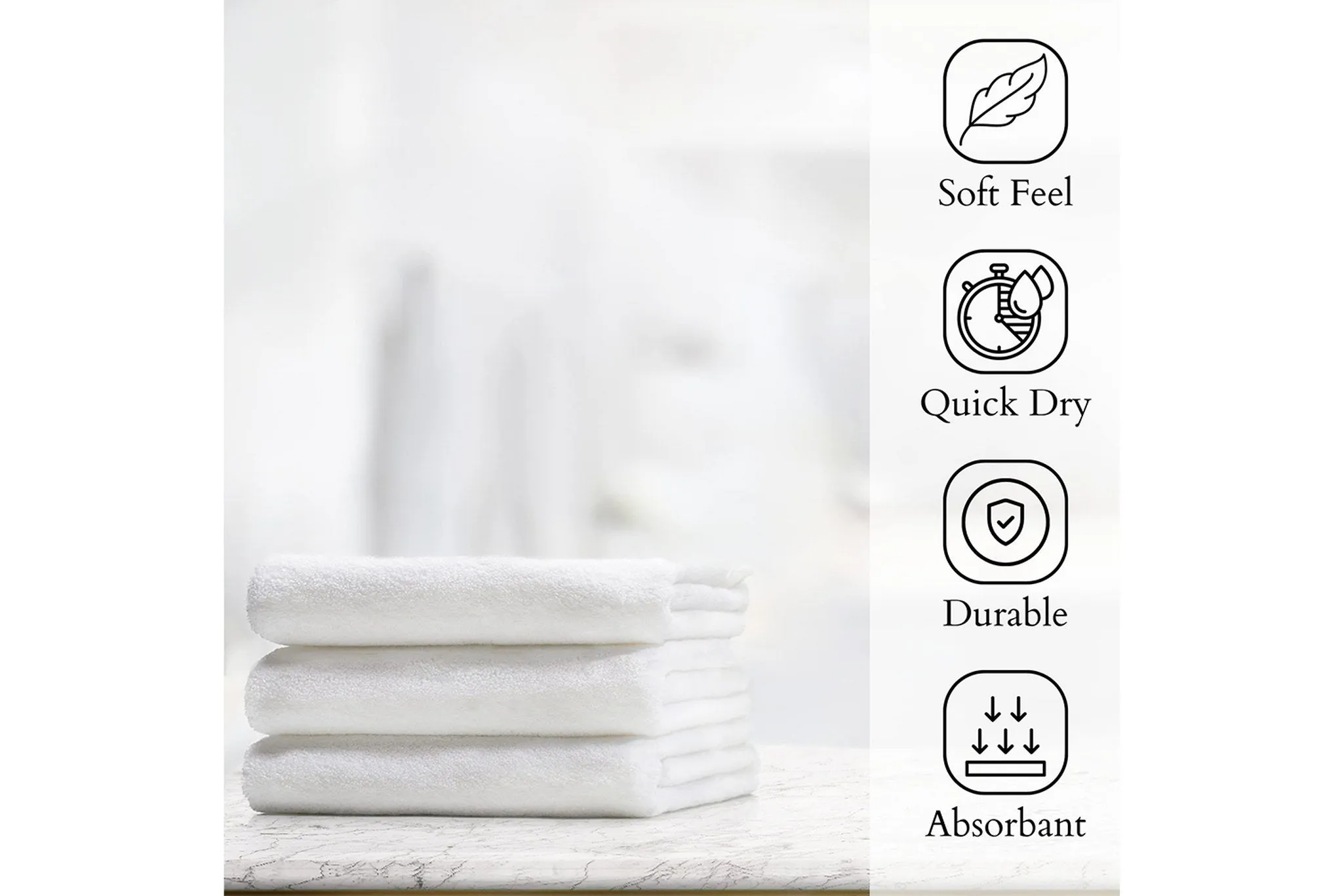 10 Dozen Cotton Large Hand Towels ( 120-Pack,16"x30" ) -Multipurpose Use for Bath, Hand