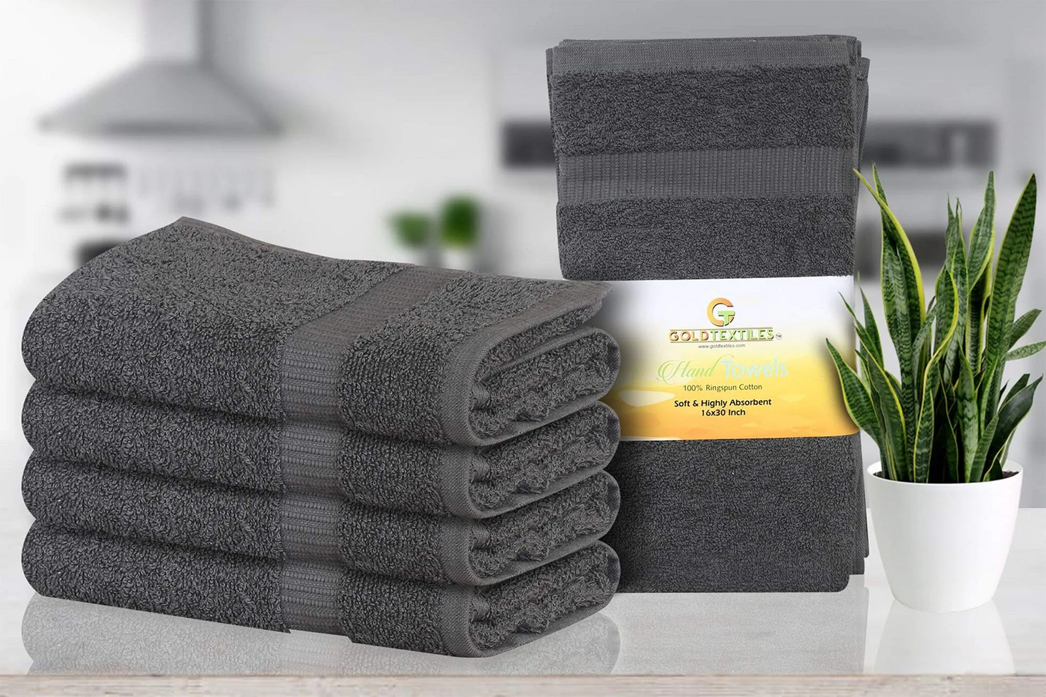 10 Dozen Cotton Large Hand Towels ( 120-Pack,16"x30" ) -Multipurpose Use for Bath, Hand