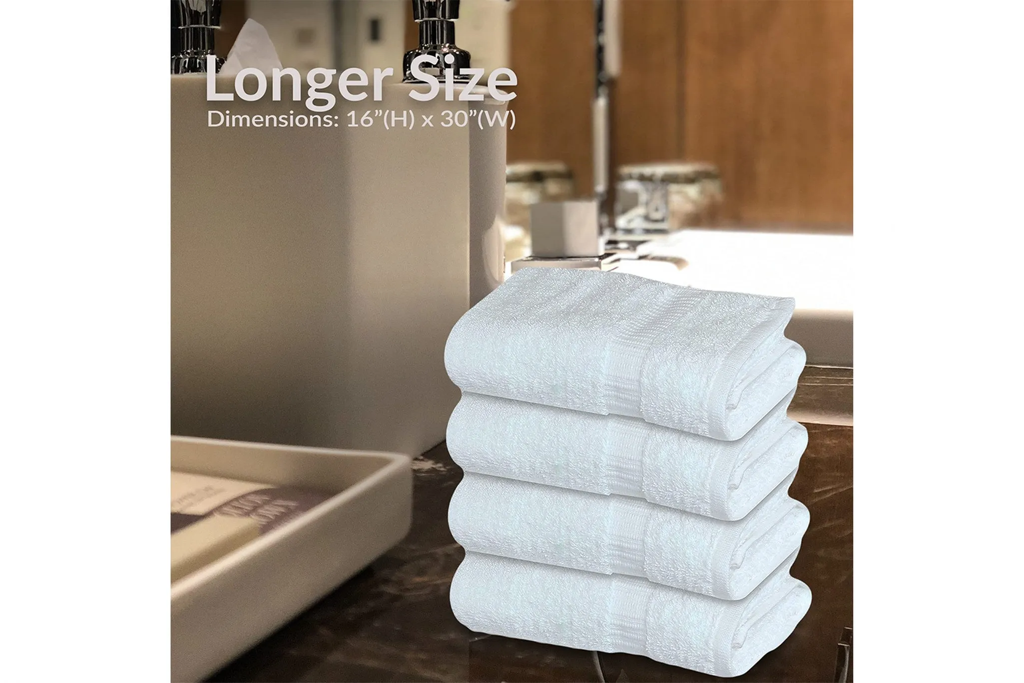 10 Dozen Cotton Large Hand Towels ( 120-Pack,16"x30" ) -Multipurpose Use for Bath, Hand