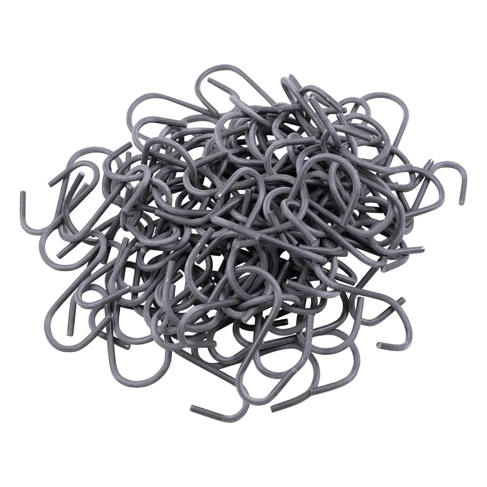 100 Pc Box 3 1/2" Metal Storage Organization Wall Display Hooks for Warehouse Retail Garage Industrial