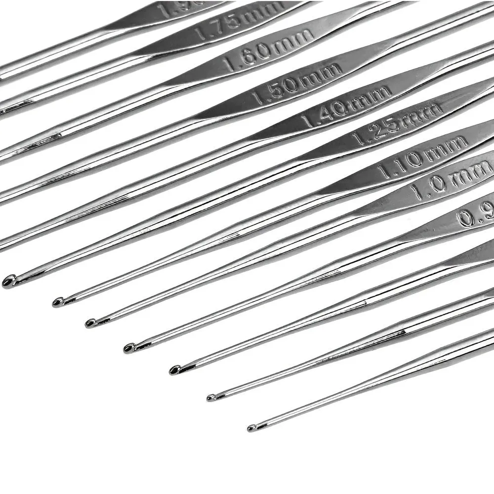 100pc Crochet Hooks Set with Full Knitting Accessories and Bag