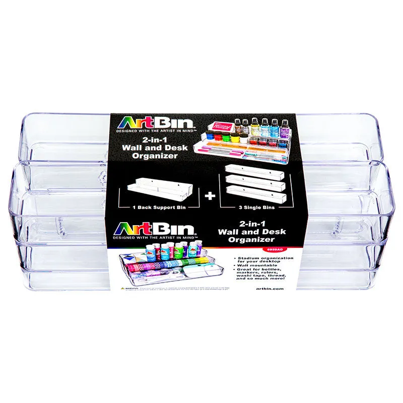 2-in-1 Desk and Wall Organizer