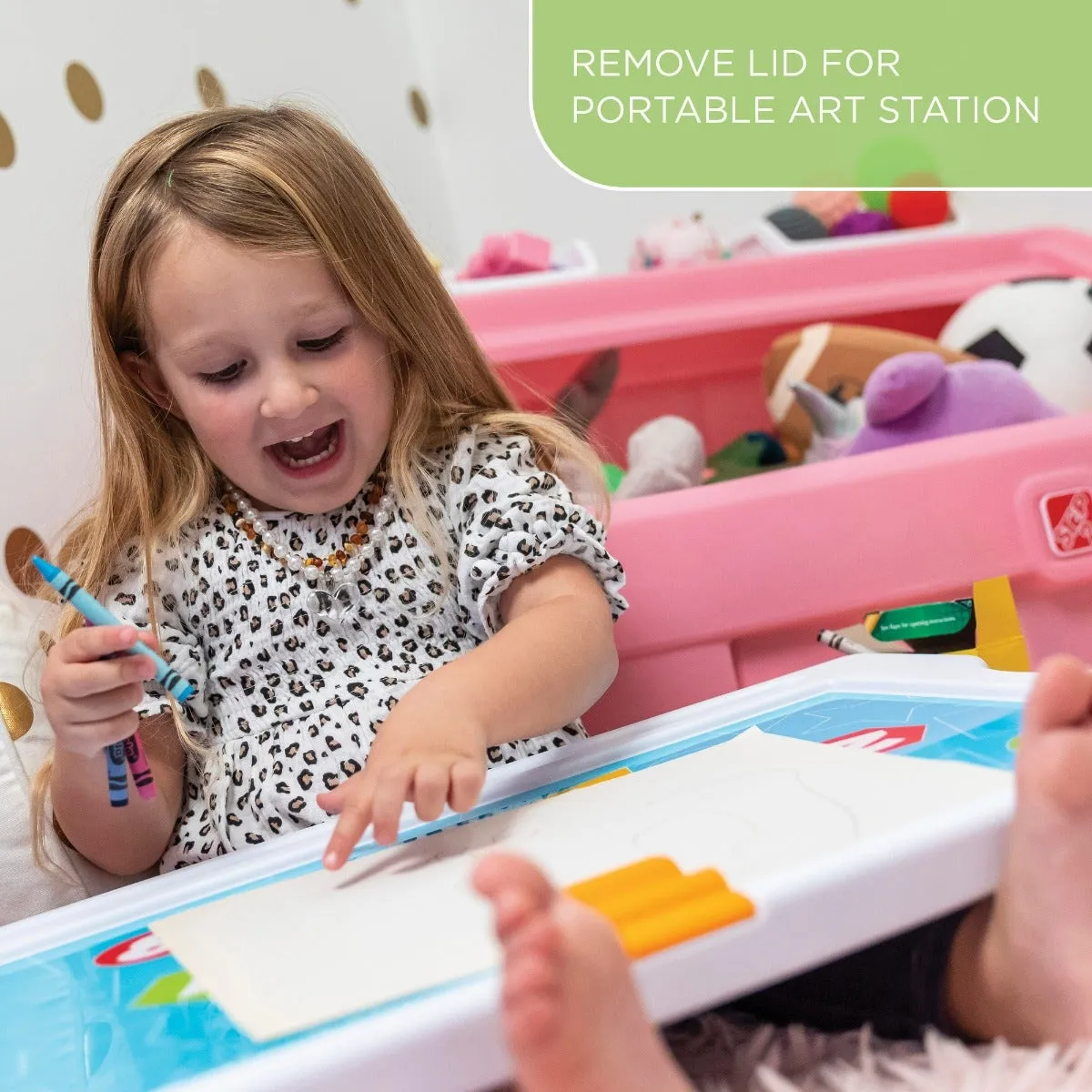 2-in-1 Toy Box & Art Lid™