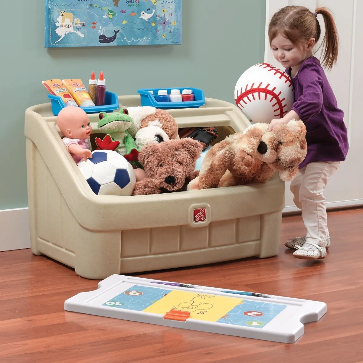 2-in-1 Toy Box & Art Lid™