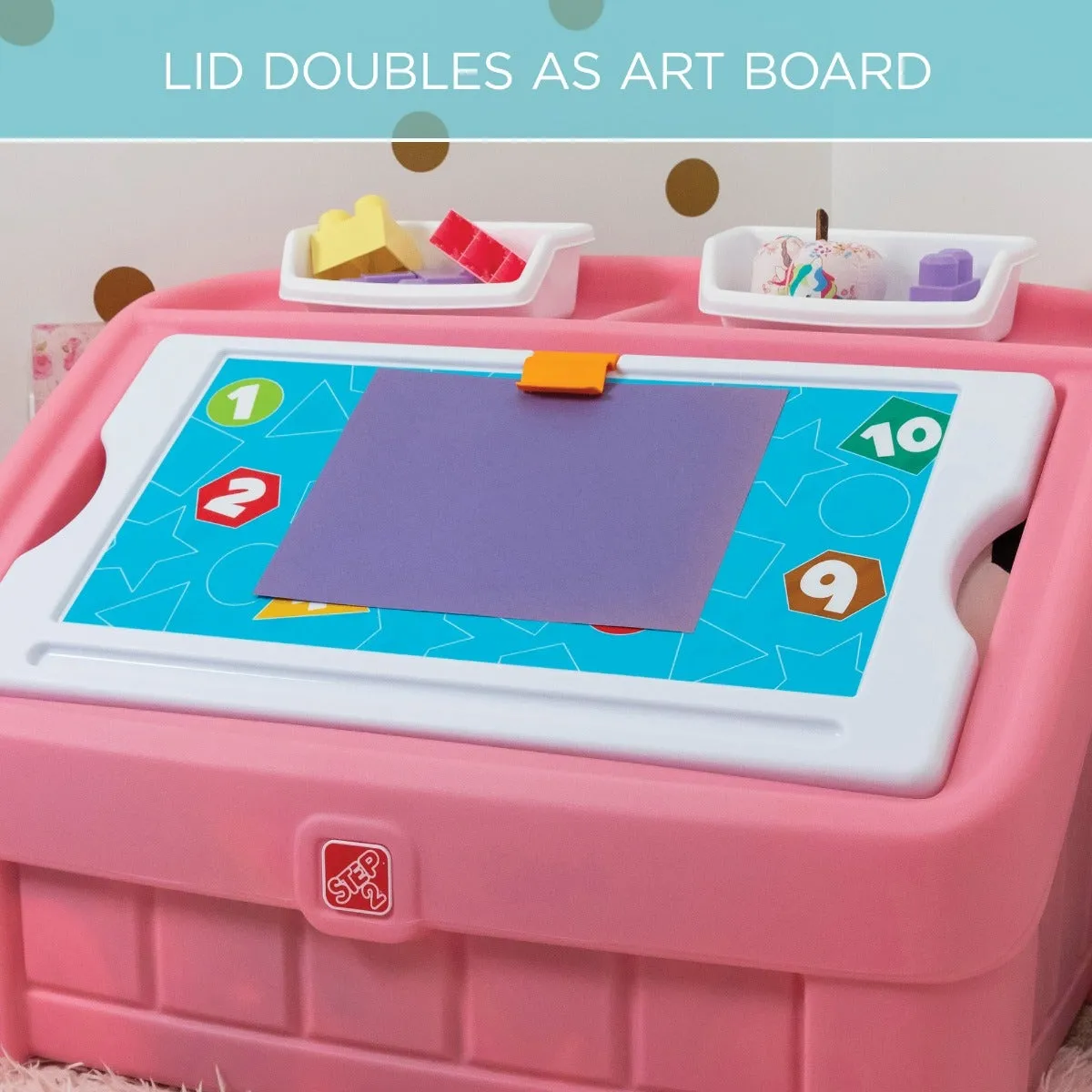 2-in-1 Toy Box & Art Lid™