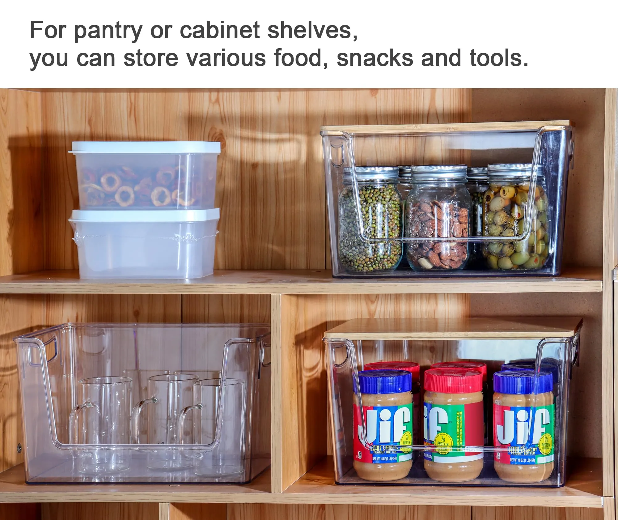 2 Set Pantry Organizer Storage Stackable Kitchen Laundry Organizers for Onion, Potato, Fruit, Produce, Vegetable