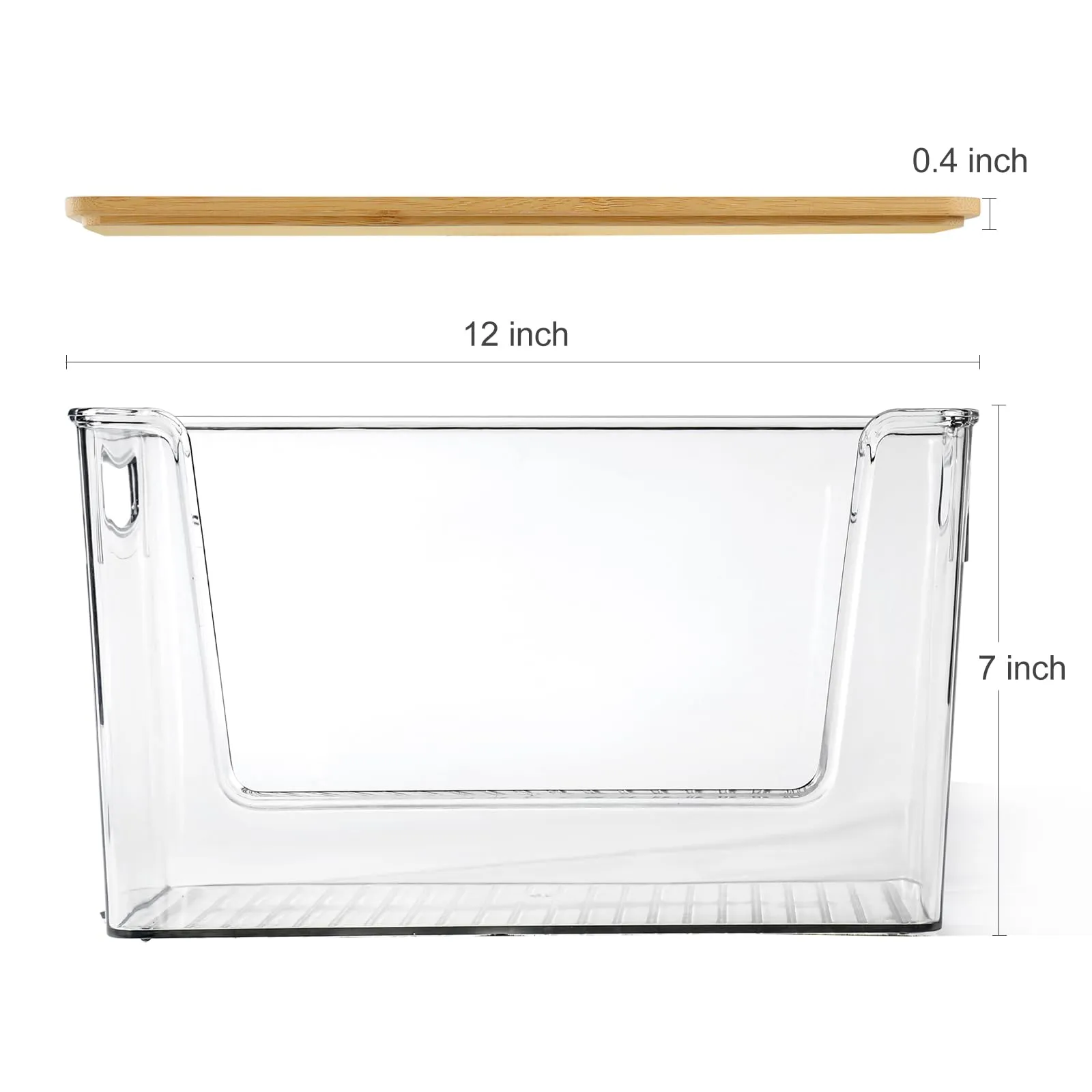 2 Set Pantry Organizer Storage Stackable Kitchen Laundry Organizers for Onion, Potato, Fruit, Produce, Vegetable