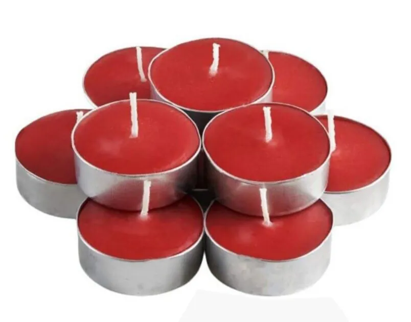 30 PCS Apple Cinnamon Tealights Candles Highly Scented Bulk 3-4 Hour Burn Time