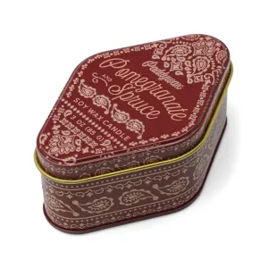 3.5oz Red Station Tin Candle - Pomegranate Spruce