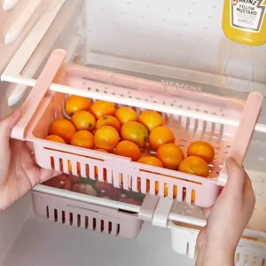 Adjustable Fridge Storage Basket | Organizer | Kitchen Accessories