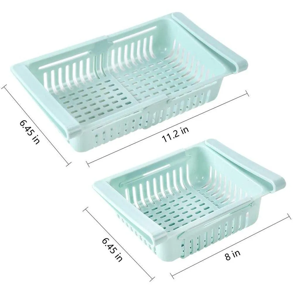Adjustable Fridge Storage Basket | Organizer | Kitchen Accessories