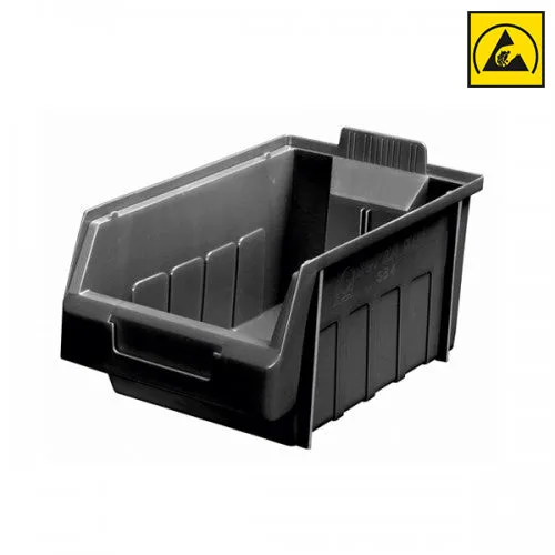 Alkon: SB 4-C Conductive ESD Supra Bin 290mm X 178mm X 143mm