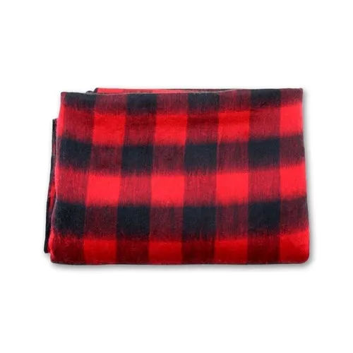 Alpaca Bed Blanket or Alpaca Throw - Buffalo Check