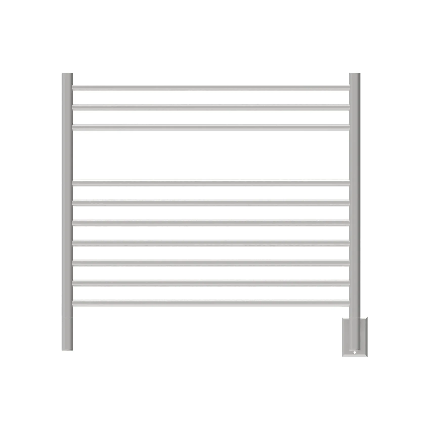 Amba KSB Jeeves Model K Straight 10 Bar Hardwired Towel Warmer in Brushed