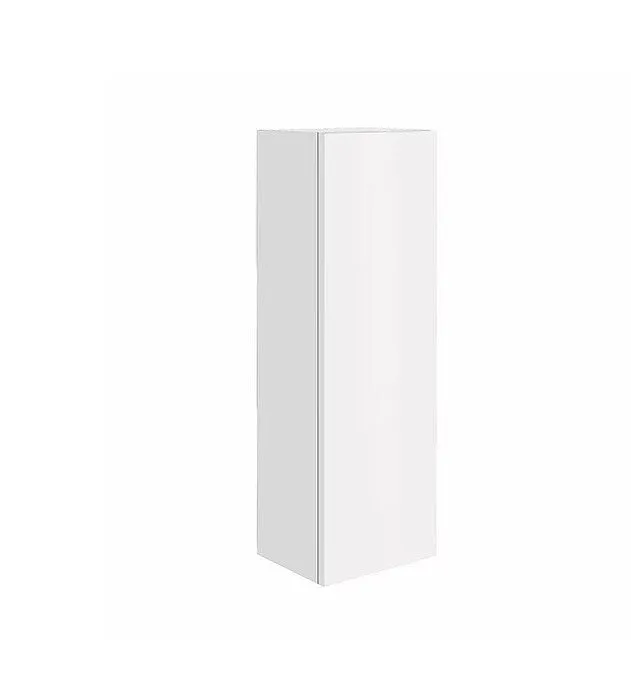 Ambience Matt White Wall Mounted Tall Storage Unit with Optional Frame and Shelf