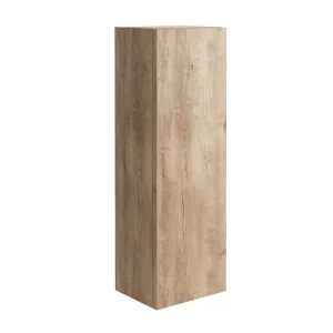 Ambience Rustic Oak Wall Mounted Tall Storage Unit with Optional Frame and Shelf