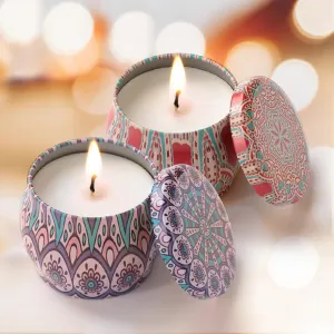 Andme Scented Candles for Home Decor | Candles for Gifting - Christmas New Year Gift Items, Birthday Gift, Rose & Lavender Combo(120 GMS Each)