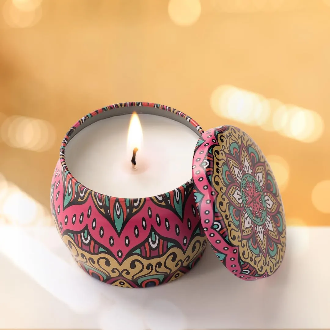 Andme Scented Candles for Home Decor (Pack of 50) | Candles for Gifting - Christmas New year Gift Items, Birthday Gift, Orange Fragrance(120 GMS Each)