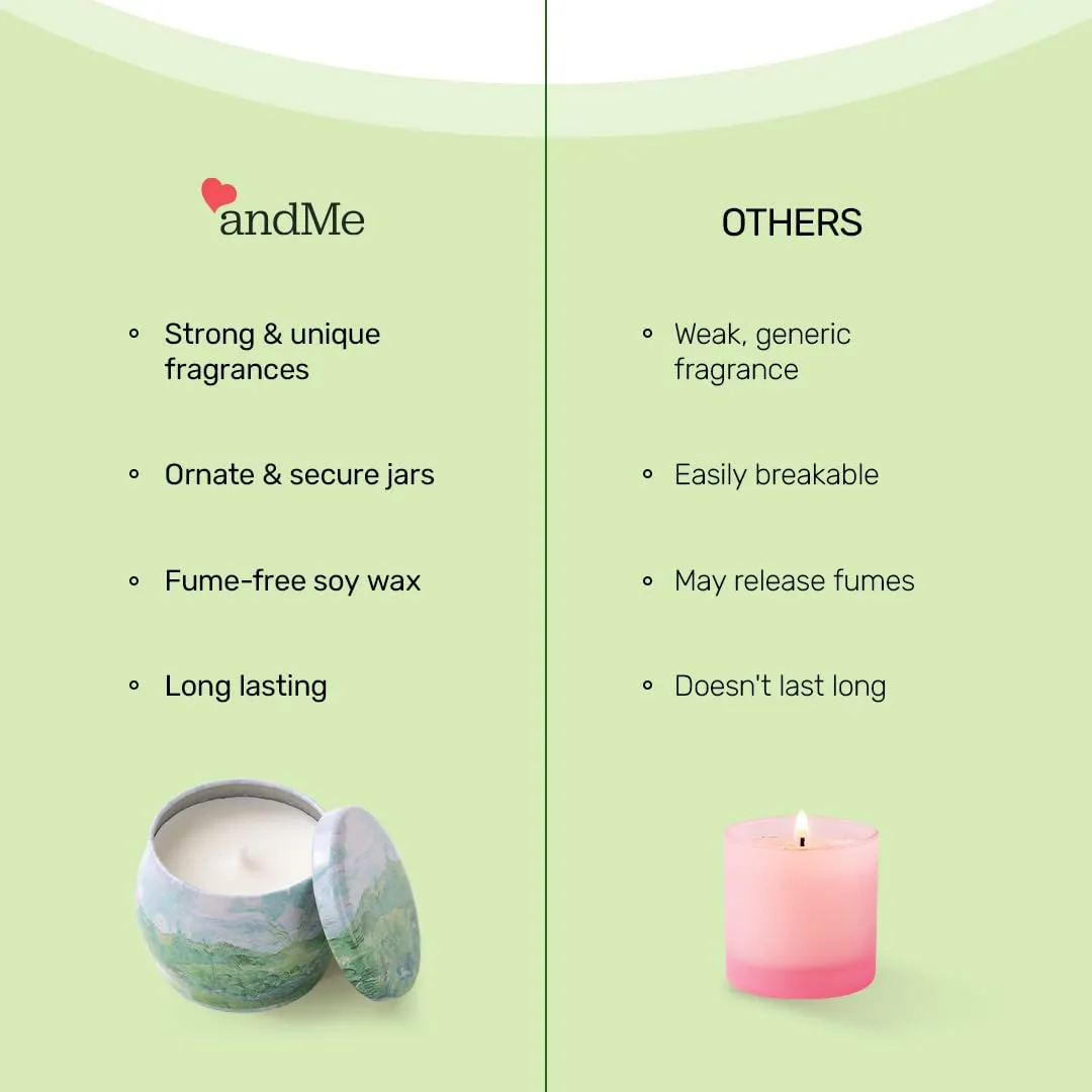 Andme Scented Candles for Home. Diwali Decoration Items for Home Decor, Gift Items, Birthday Gift, Yashioka Fragrance(120 GMS)