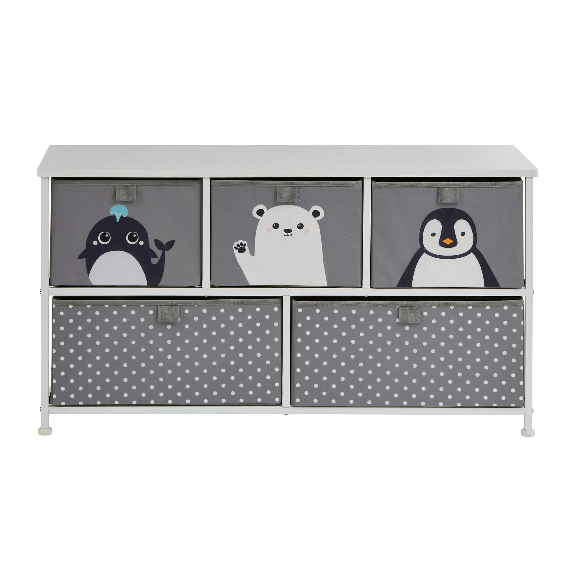 Arctic 5 Drawer Kids Storage Chest