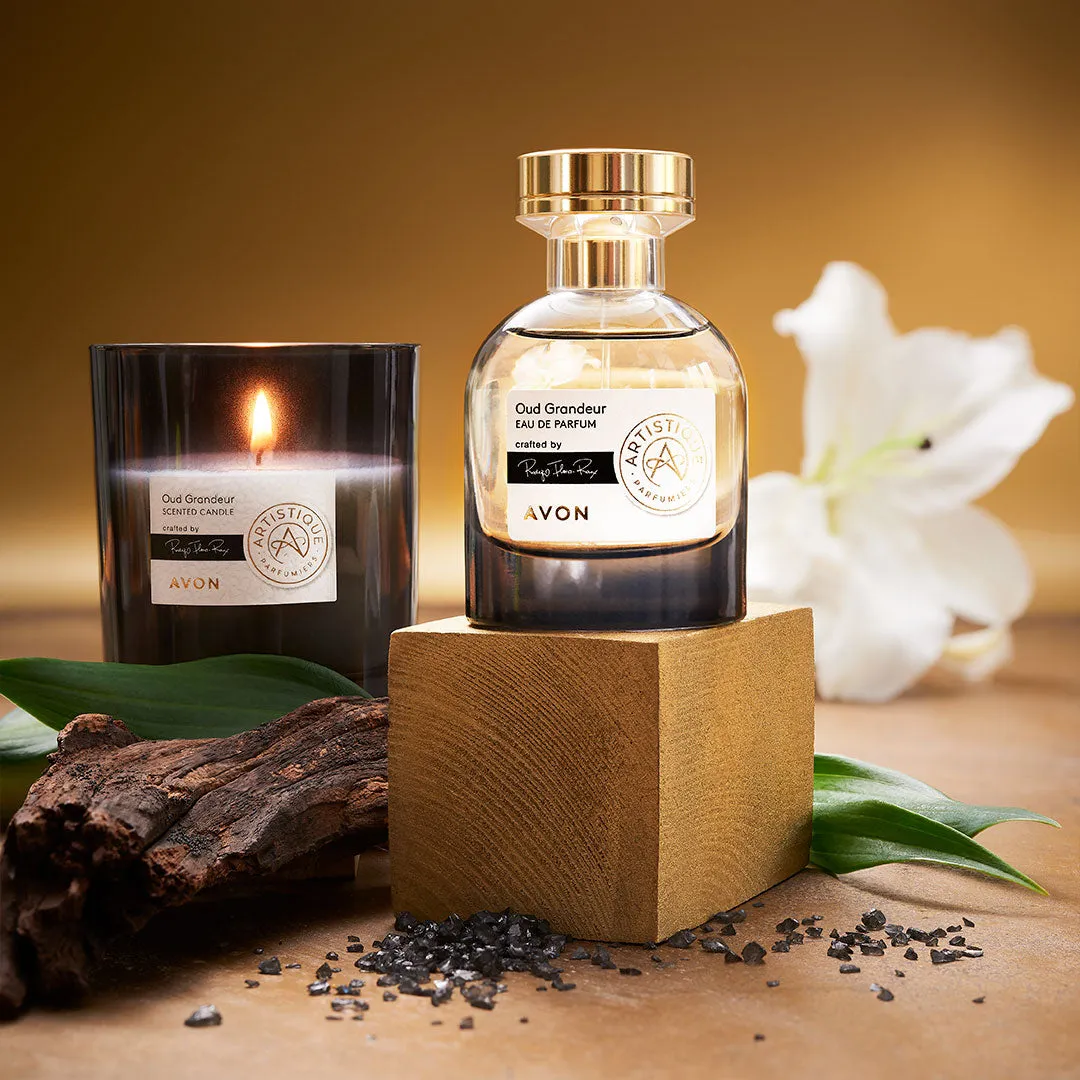 Avon Artistique Parfumiers Oud Grandeur Eau de Parfum   Candle Set