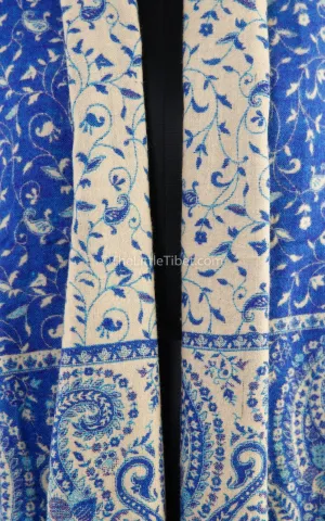Azure Blue Tibet Shawl_TS46-A2
