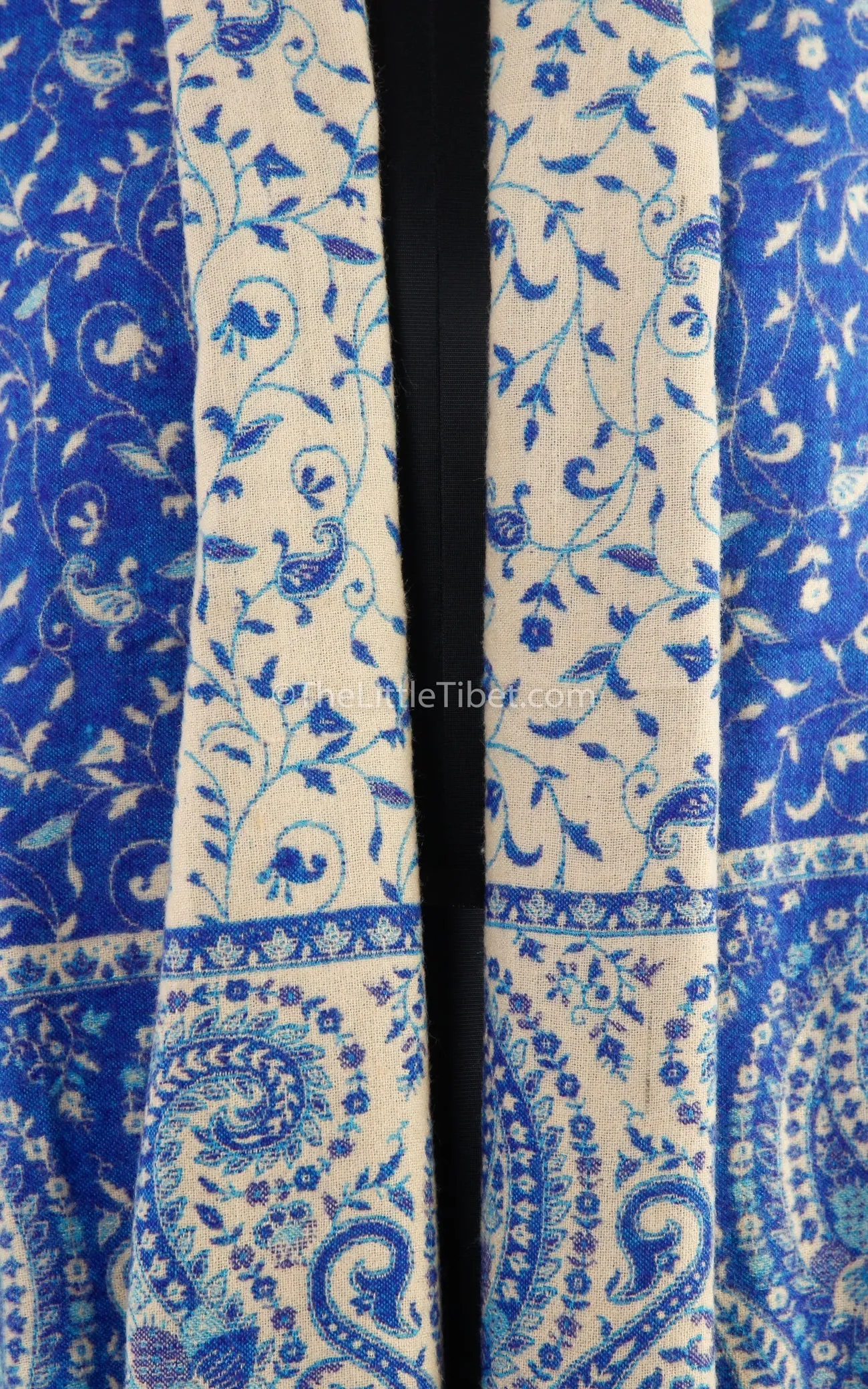 Azure Blue Tibet Shawl_TS46-A2
