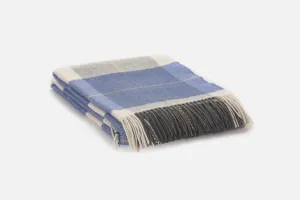 Azure Glynn Lambswool Throw Blanket