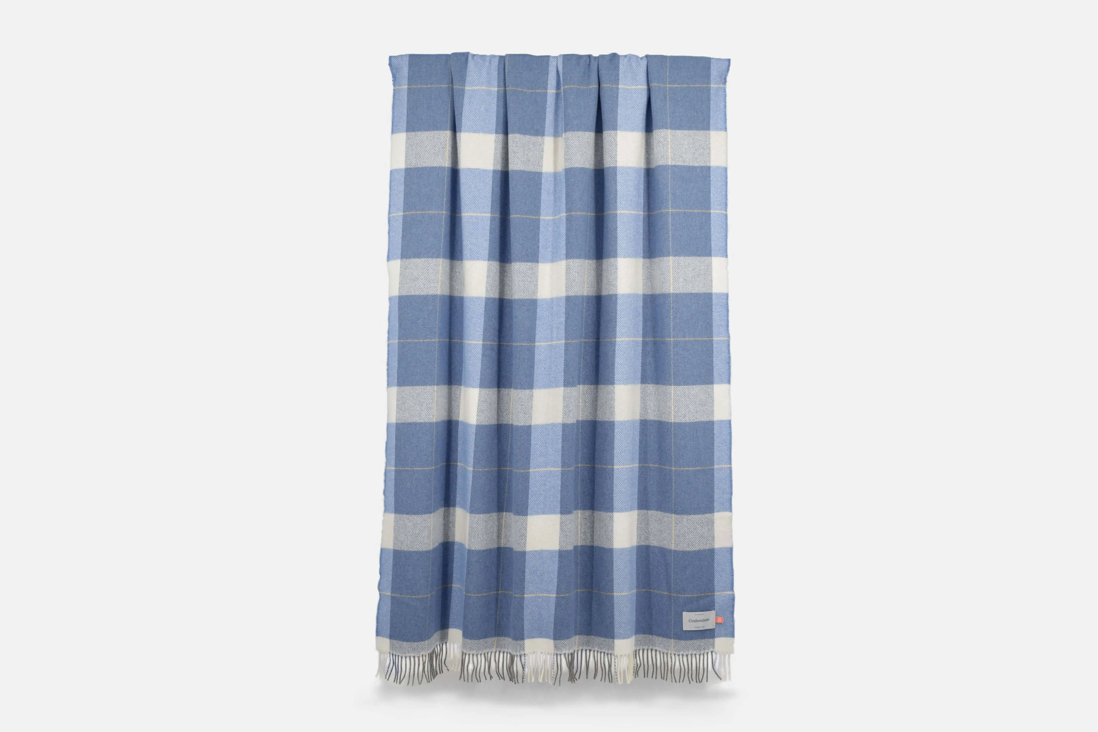 Azure Glynn Lambswool Throw Blanket