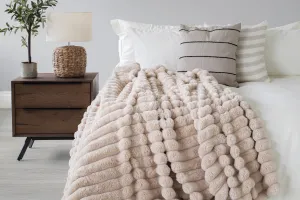 Balmoral Faux Fur Throw | Taupe | 150 X 220 cm