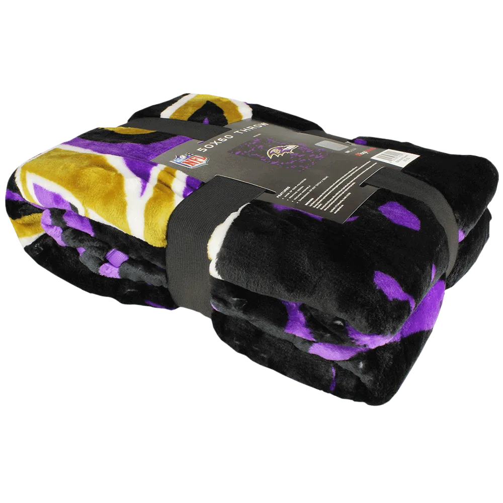 Baltimore Ravens Throw Blanket, 50" x 60"
