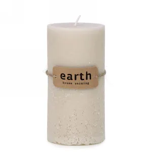 BEIGE EARTH PILLAR CANDLE 5.5" UNSCENTED