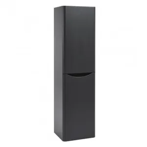 Bella Matt Grey Wall Mounted Tall Storage Unit