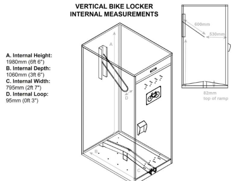 Bike Locker - Vertical