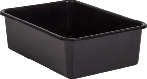 Black Large Plastic Storage Bin