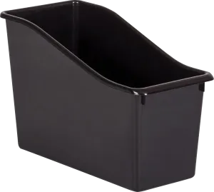 Black Plastic Book Bin