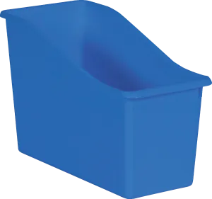 Blue Plastic Book Bin