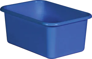Blue Small Plastic Storage Bin