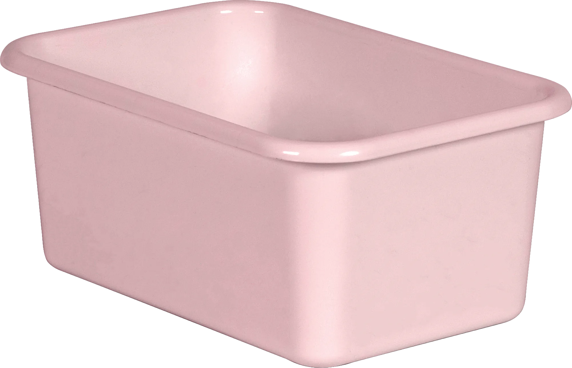 Blush Small Plastic Storage Bin