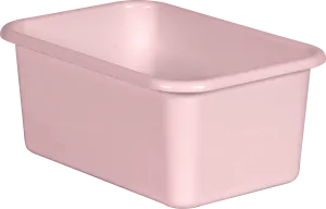 Blush Small Plastic Storage Bin