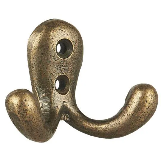 Brass Hook Double