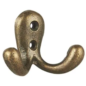 Brass Hook Double