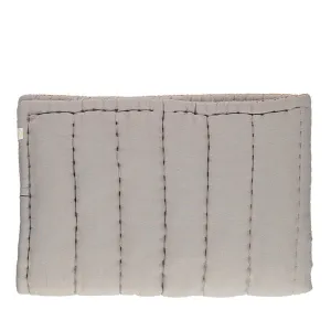 Camomile London Hand Quilted Blanket – Smoke Grey