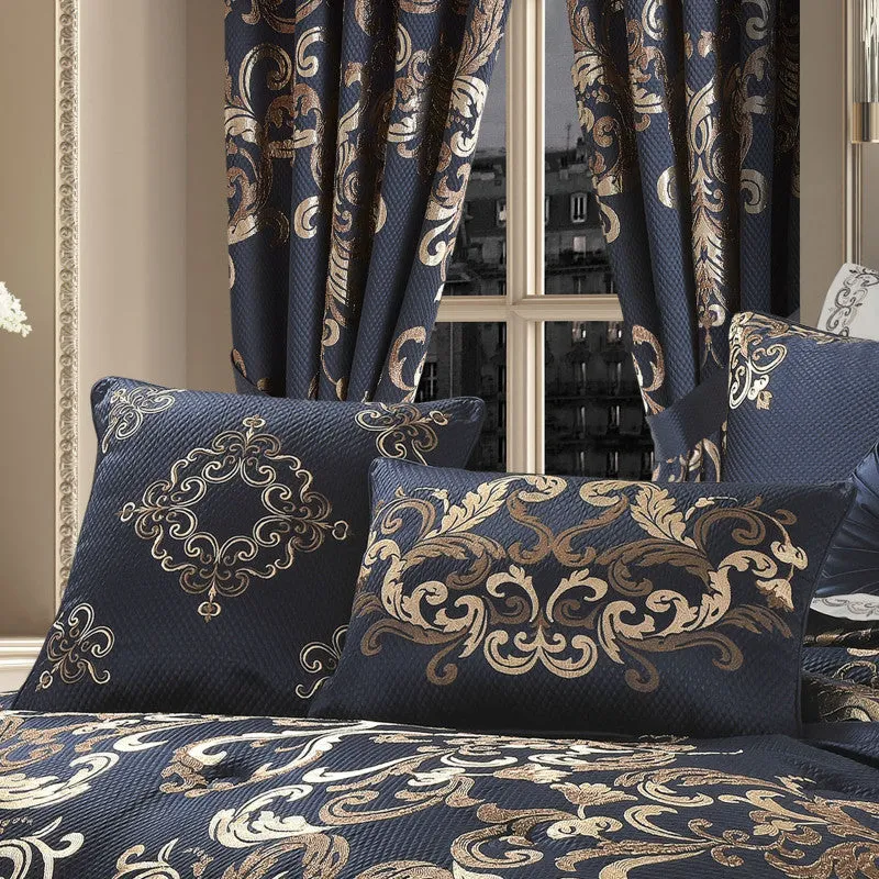 Caruso 18" Square Embellished Decorative Throw Pillow