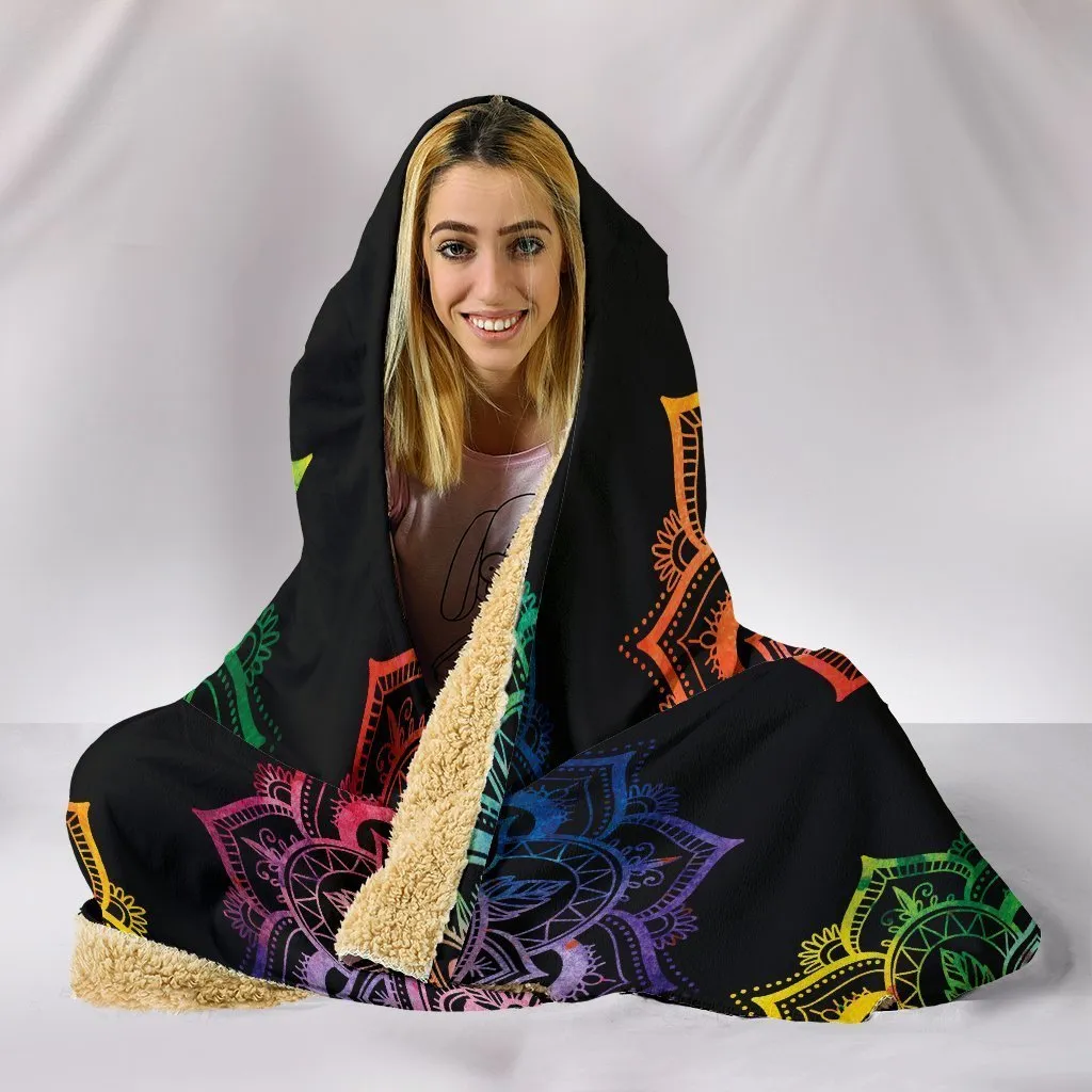 Chakra Mandala Hooded Blanket