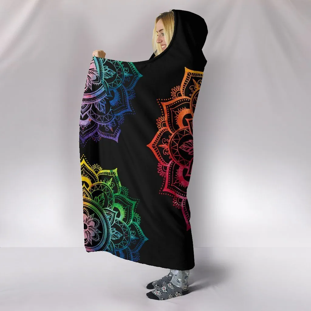 Chakra Mandala Hooded Blanket