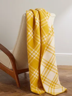 Checked wool blanket