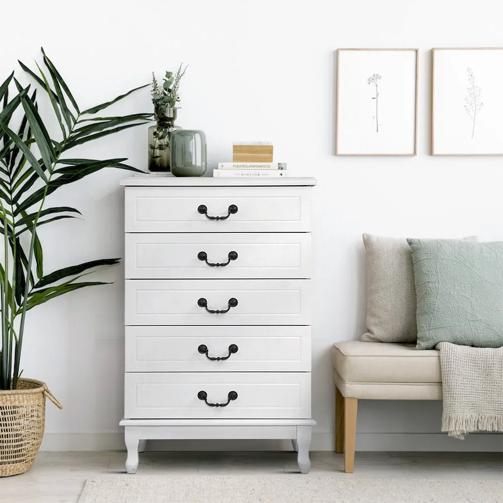 Chest of Drawer Tallboy Dresser Table Storage Cabinet Bedroom Hampton Style