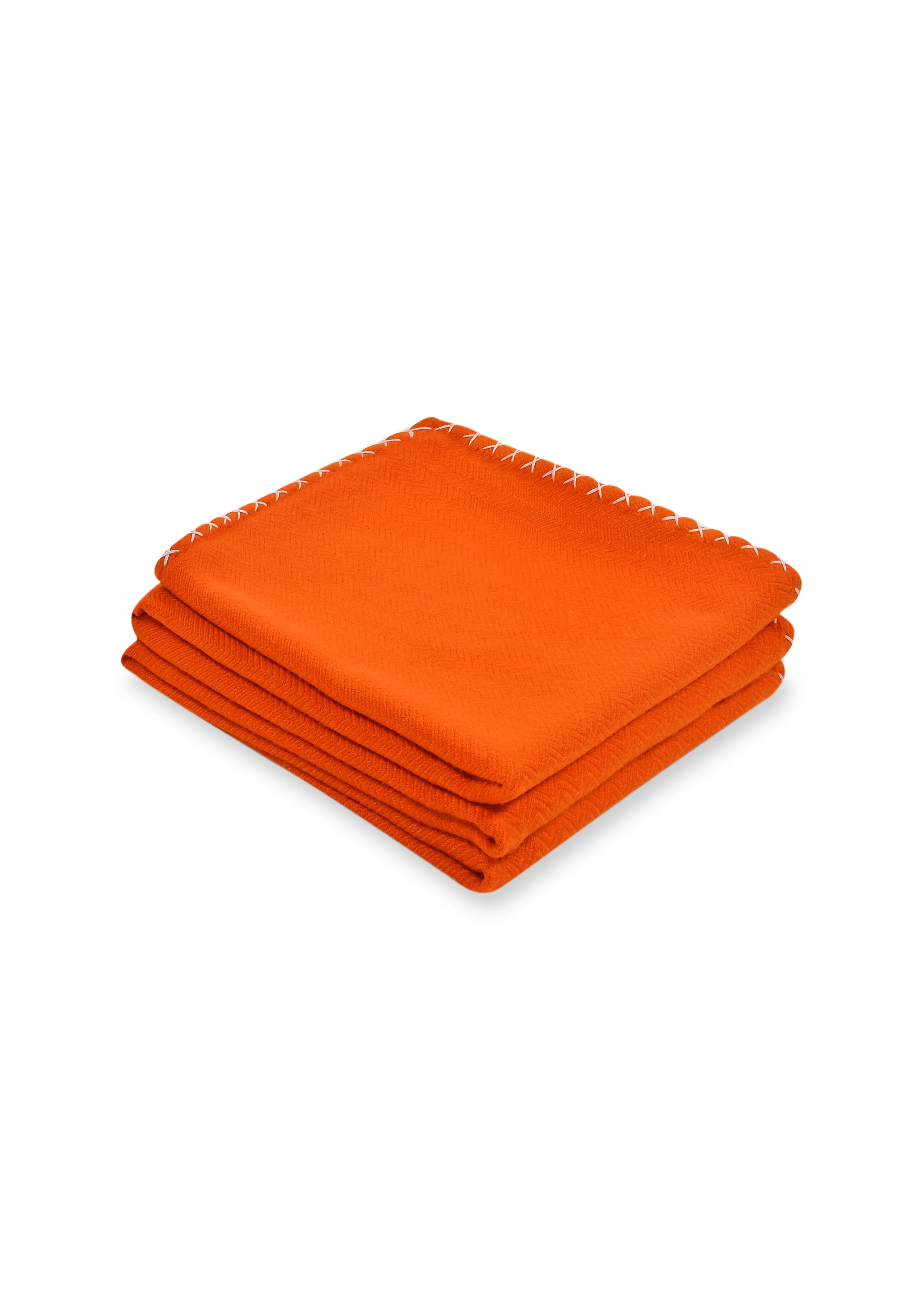 Classic Herringbone Blanket in Cashmere
